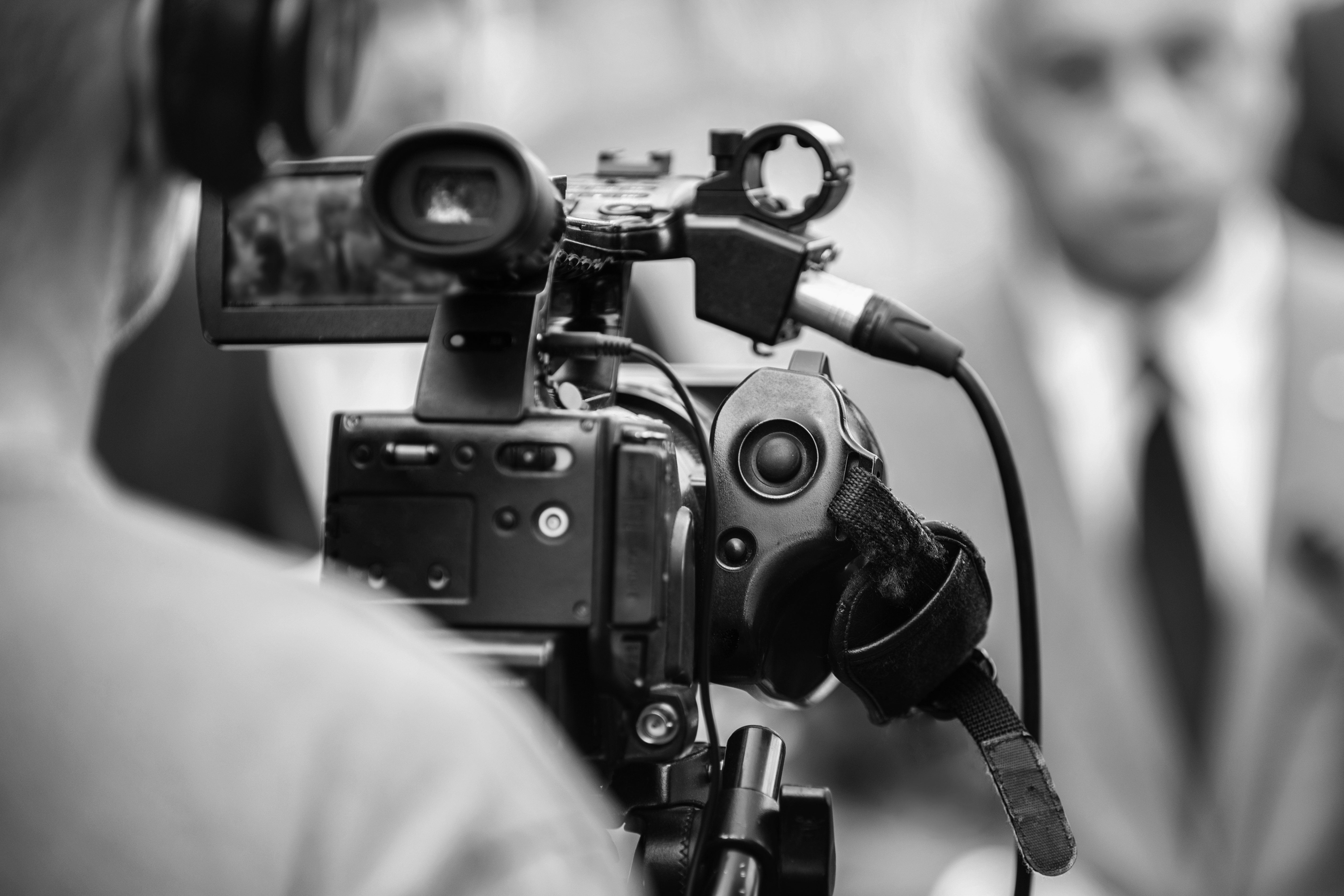 Press Conference Outdoors. Cameraman at a Media Event | Frost Media Group